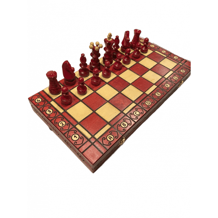 Összecsukható fa sakk 550*550 PL128